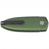Nóż składany Bestech QUQU Green Aluminium, Satin 14C28N by Gogo (BG57B-2)