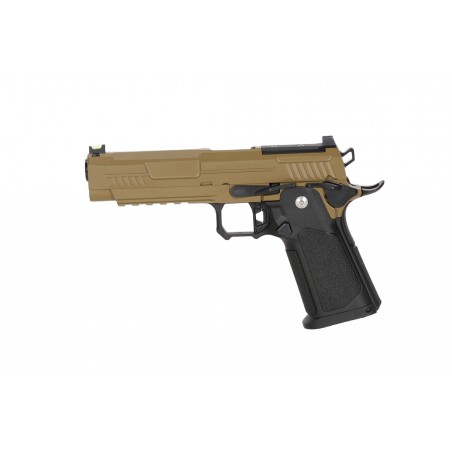 Pistolet ASG Arcturus Vanguard 5" Hi-Capa GBB Optics Ready Half-Tan