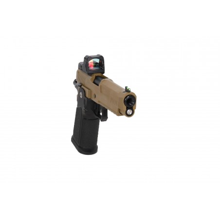 Pistolet ASG Arcturus Vanguard 5" Hi-Capa GBB Optics Ready z kolimatorem ARS-1 Half-Tan