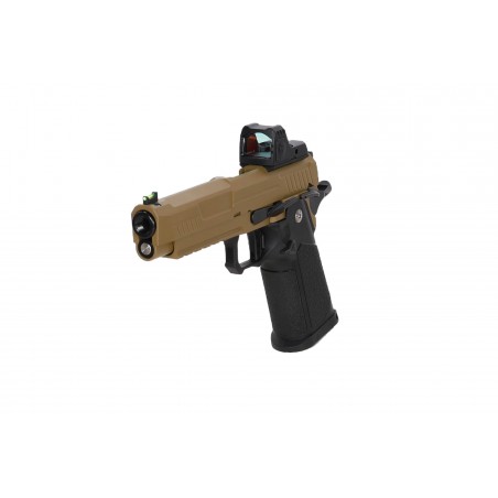 Pistolet ASG Arcturus Vanguard 5" Hi-Capa GBB Optics Ready z kolimatorem ARS-1 Half-Tan