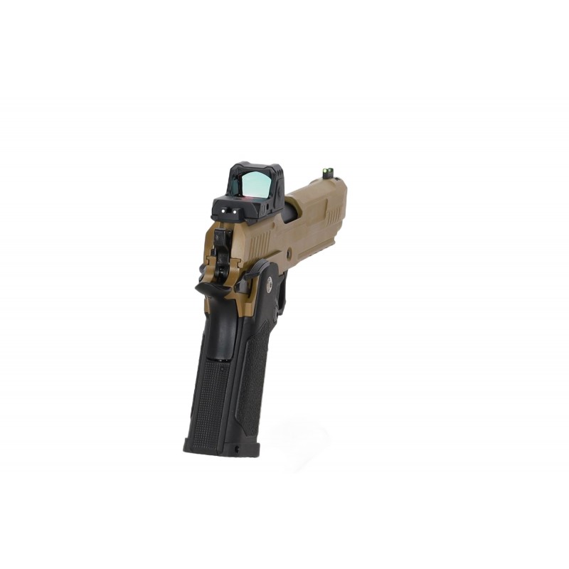 Pistolet ASG Arcturus Vanguard 5" Hi-Capa GBB Optics Ready z kolimatorem ARS-1 Half-Tan