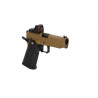 Pistolet ASG Arcturus Vanguard 4.3" Hi-Capa GBB Optics Ready z kolimatorem ARS-1 Half-Tan