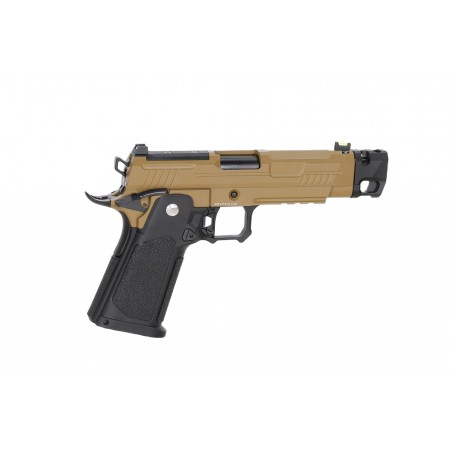 Pistolet ASG Arcturus Vanguard 4.3" Hi-Capa GBB Optics Ready z kompensatorem Half-Tan