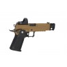 Pistolet ASG Arcturus Vanguard 4.3" Hi-Capa GBB OR z kolimatorem ARS-1 + kompensatorem Half-Tan