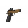 Pistolet ASG Arcturus Vanguard 4.3" Hi-Capa GBB OR z kolimatorem ARS-1 + kompensatorem Half-Tan