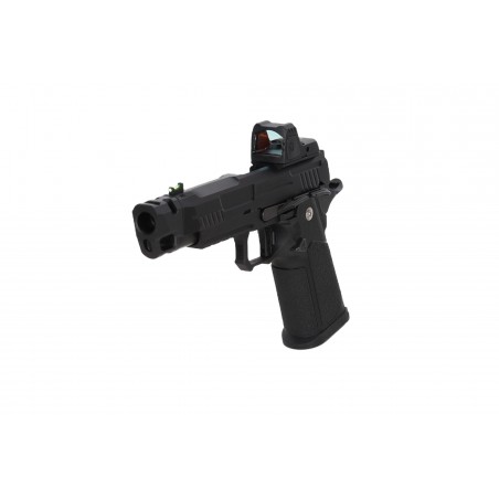 Pistolet ASG Arcturus Vanguard 4.3" Hi-Capa GBB OR z kolimatorem ARS-1 + kompensatorem Czarny