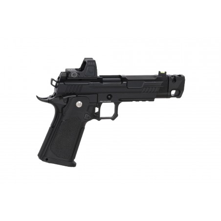 Pistolet ASG Arcturus Vanguard 4.3" Hi-Capa GBB OR z kolimatorem ARS-1 + kompensatorem Czarny