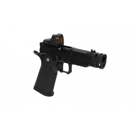 Pistolet ASG Arcturus Vanguard 4.3" Hi-Capa GBB OR z kolimatorem ARS-1 + kompensatorem Czarny