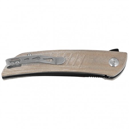 Nóż składany Bestech Swift Beige Micarta, Satin/Black D2 (BG30C-2)