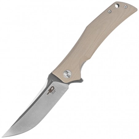 Nóż składany Bestech Scimitar Beige G10, Gray/Satin D2 (BG05C-2)