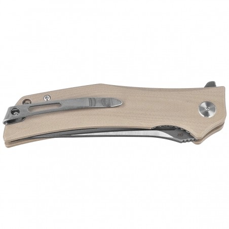 Nóż składany Bestech Scimitar Beige G10, Gray/Satin D2 (BG05C-2)