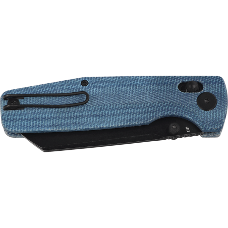 Nóż składany Bestech Slasher Blue Micarta, Black Stonewashed D2 (BG56C-2)