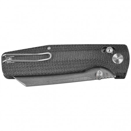 Nóż składany Bestech Slasher Black Micarta, Stonewashed D2 (BG56A-1)