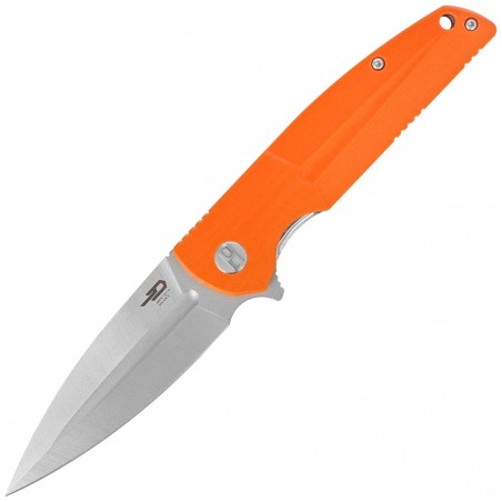 Nóż składany Bestech Fin Orange G10, Satin 14C28N (BG34B-1)