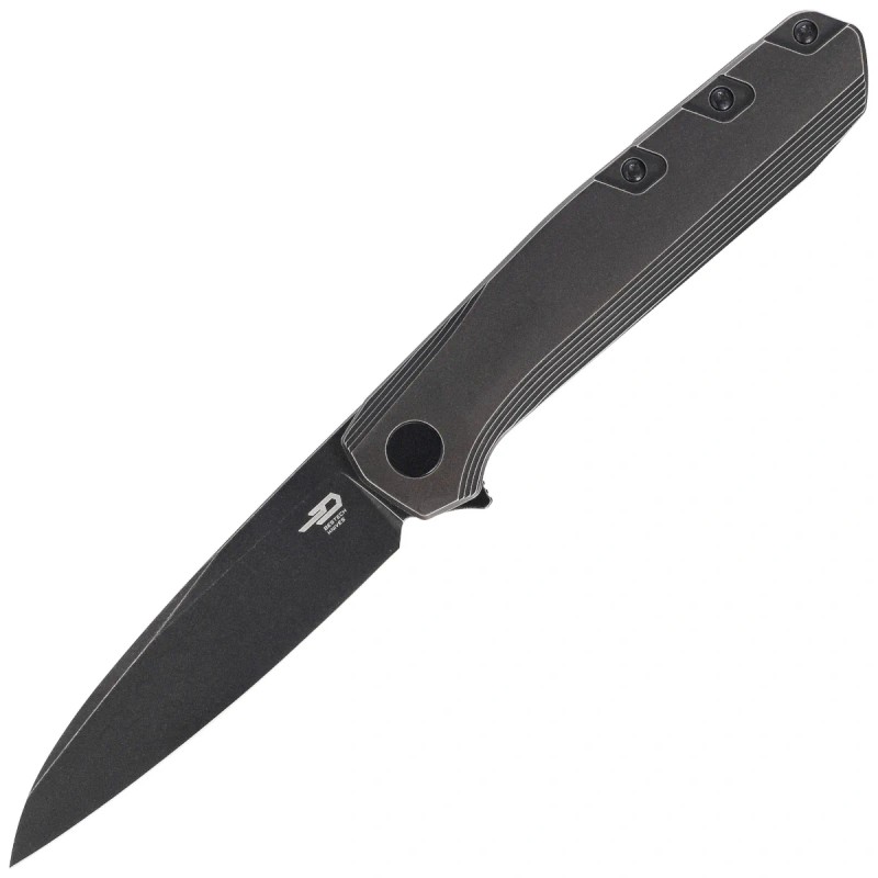 Nóż składany Bestech 9 Black Bronze Titanium, Black Stonewashed M390 by BrrKnives (BT2408B)