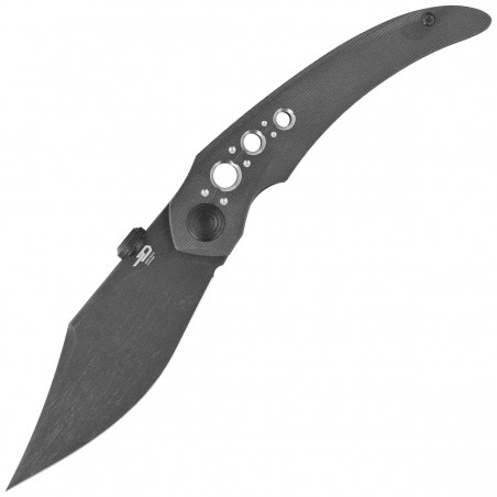 Nóż składany Bestech Razon Black Titanium, Black PVD MagnaCut by Kombou (BT2406B)