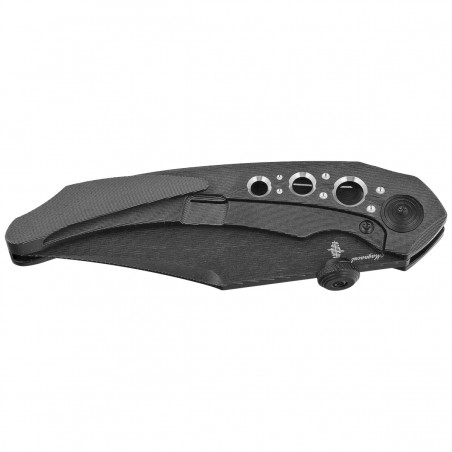 Nóż składany Bestech Razon Black Titanium, Black PVD MagnaCut by Kombou (BT2406B)