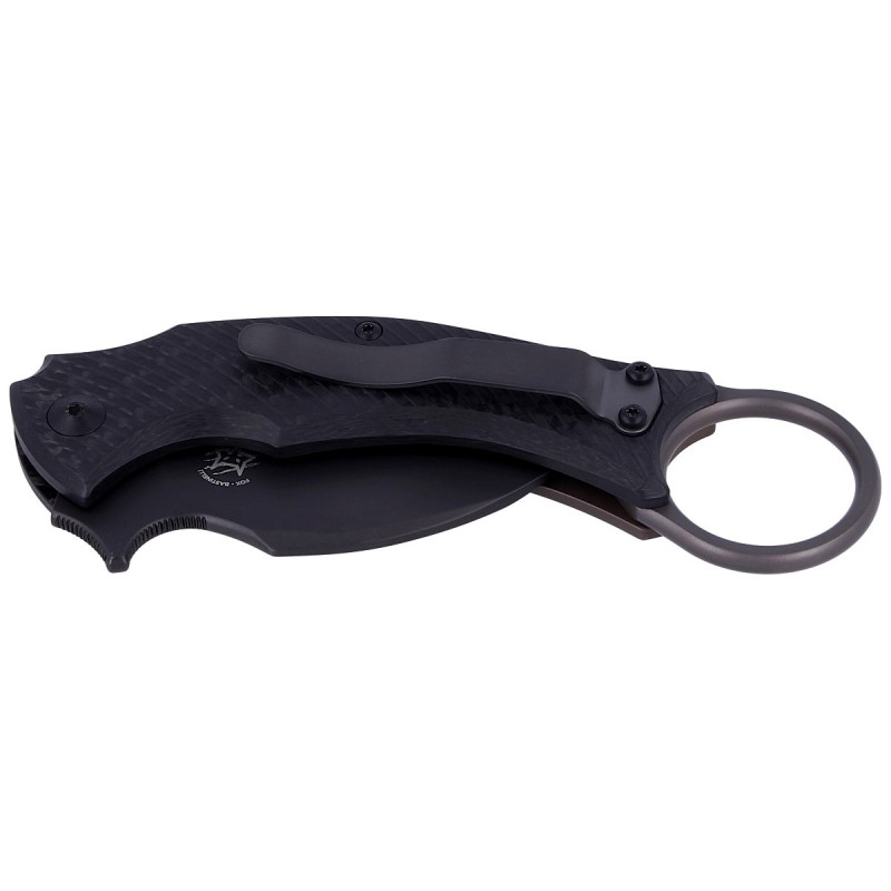 Nóż FOX Karambit Black Bird by Bastinelli Carbon Fiber/Bronze Ti, PVD Elmax (FX-591 TiCBR)