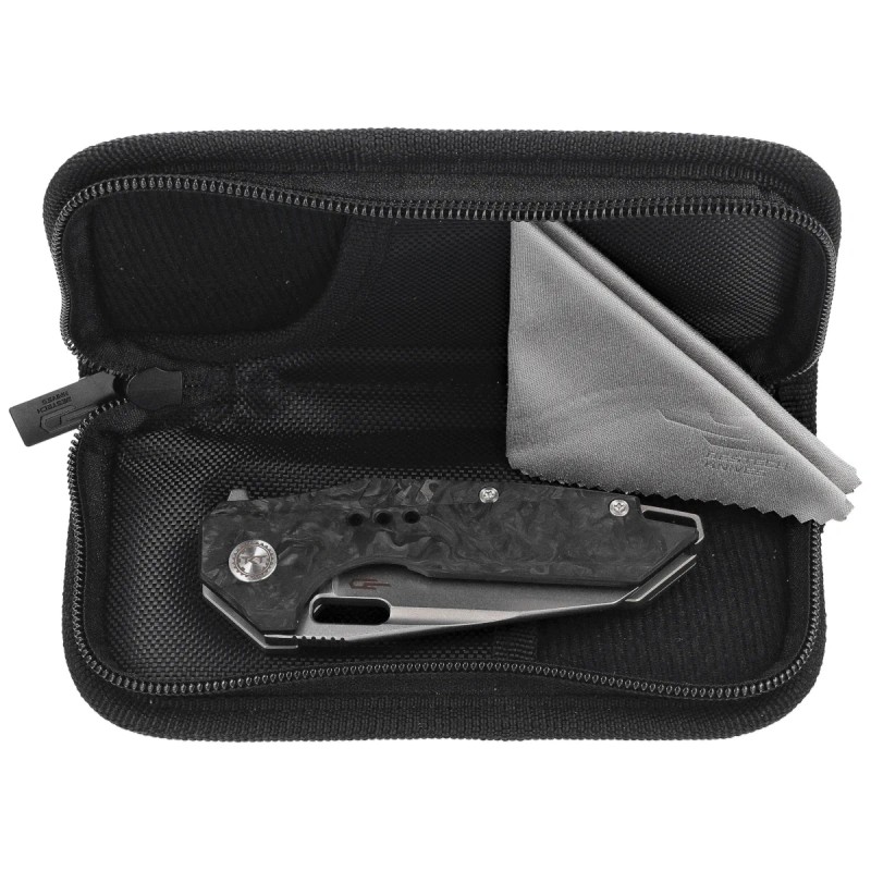 Nóż składany Bestech Nyxie 3 Grey Titanium / Marble Carbon Fiber, Bead Blasted / Stonewashed CPM S35VN by Todd Knife and Tool (B