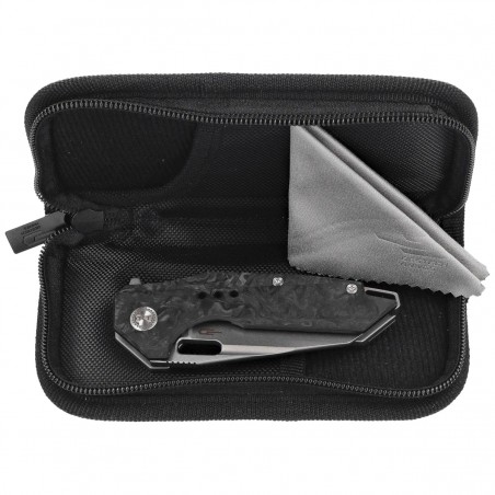 Nóż składany Bestech Nyxie 3 Grey Titanium / Marble Carbon Fiber, Bead Blasted / Stonewashed CPM S35VN by Todd Knife and Tool (B