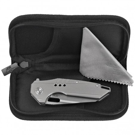 Nóż składany Bestech Nyxie 3 Grey Titanium, Bead Blasted / Stonewashed CPM S35VN by Todd Knife and Tool (BT2308A)