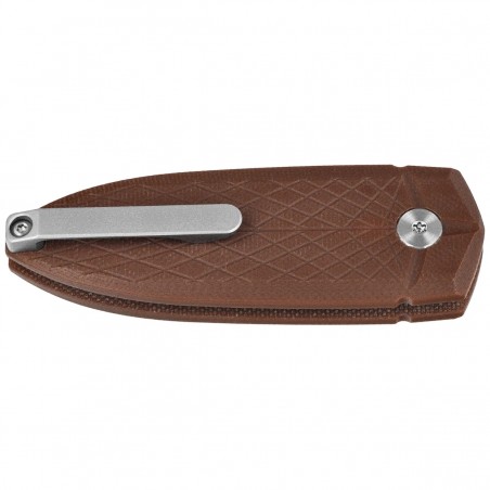 Nóż składany Bestech QUQU Brown G10, Satin 14C28N by Gogo (BG57A-3)