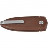 Nóż składany Bestech QUQU Brown G10, Satin 14C28N by Gogo (BG57A-3)