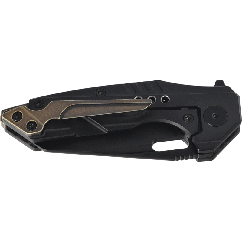 Nóż składany Bestech Nyxie 3 Black Titanium / Marble Carbon Fiber, Black DLC CPM S35VN by Todd Knife and Tool (BT2308D)