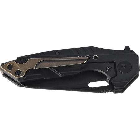 Nóż składany Bestech Nyxie 3 Black Titanium / Marble Carbon Fiber, Black DLC CPM S35VN by Todd Knife and Tool (BT2308D)