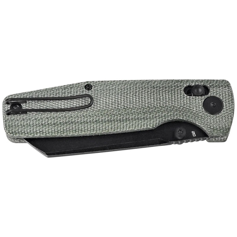 Nóż składany Bestech Slasher Green Micarta, Black Stonewashed D2 (BG56B-2)