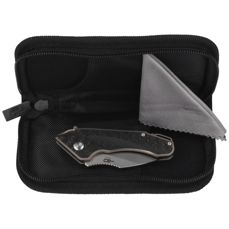 Nóż składany Bestech Goblin Black Titanium / Carbon Fiber, Stonewashed / Satin CPM S35VN (BT1711A)