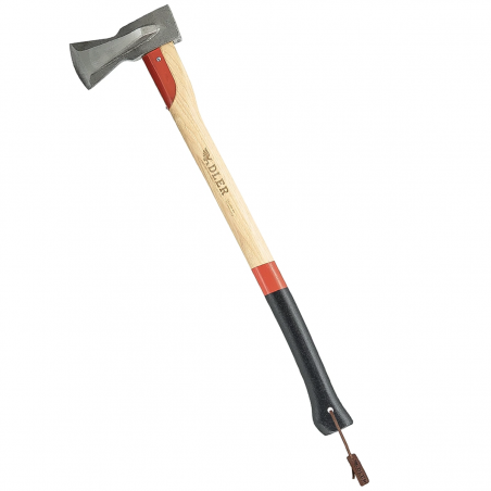 Siekiera rozłupująca Adler Long Splitter Red/Black Hickory Wood, C45 Carbon Steel (130.0H200A011)