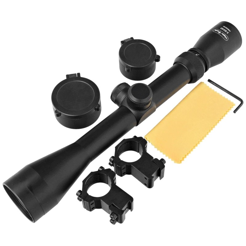 Luneta celownicza Vögler Optik Premium 3-9x40 Mil-Dot 1" Flip-Open, montaż 11mm