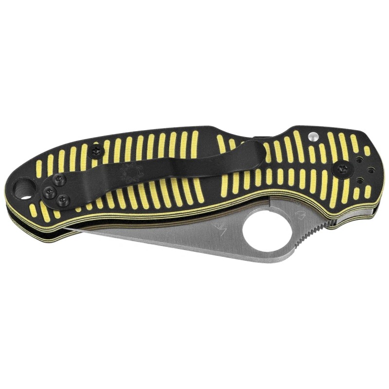 Nóż składany Spyderco Para 3 Salt Yellow / Black G10, Satin MagnaCut by Sal, Eric Glesser (C223GBKYLMCP)