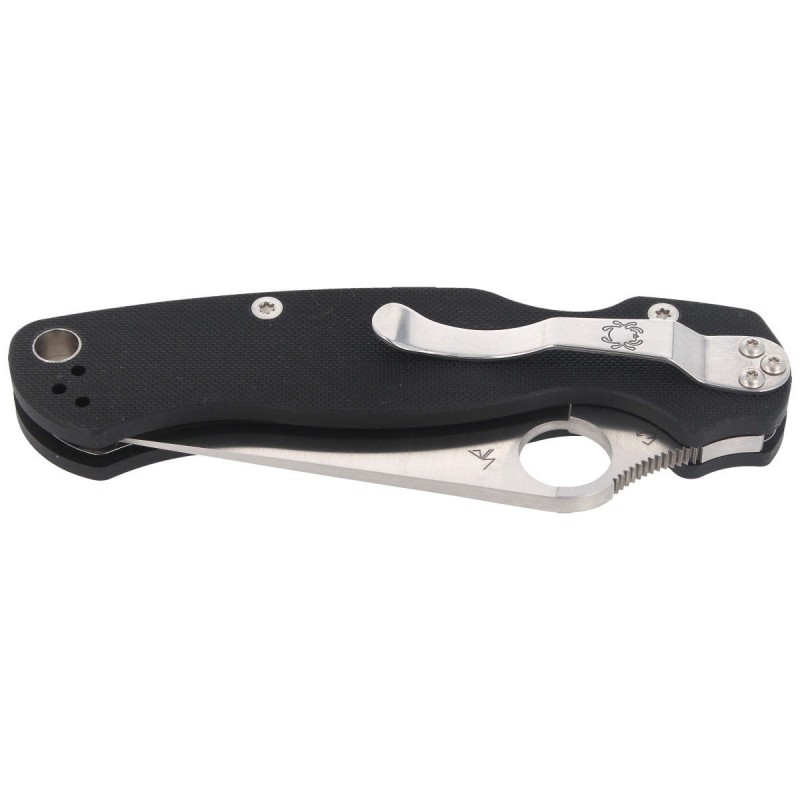 Nóż składany Spyderco Para Military 2 Black G10, Satin CPM S45VN by Sal, Eric Glesser (C81GP2)
