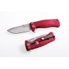 Nóż składany LionSteel SR22A Red Aluminum, Satin Sleipner by Molletta (SR22A RS)