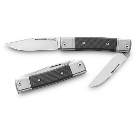 Nóż składany LionSteel BestMAN Carbon Fiber, Two Blades (BM13 CF)
