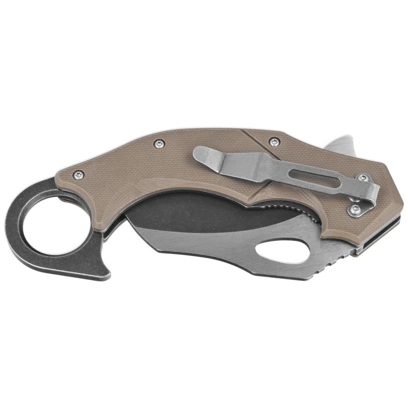 Nóż składany Maserin Karambit Brown G10, Stonewashed 420 (42013G10M)