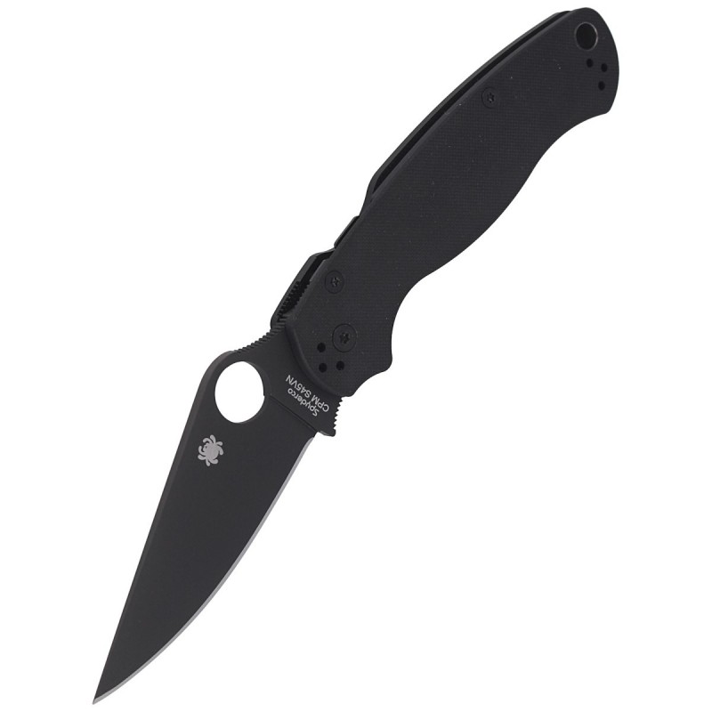 Nóż składany Spyderco Para Military 2 Black G10, Black DLC CPM S45VN by Sal, Eric Glesser (C81GPBK2)