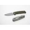 Nóż składany LionSteel T.R.E. G10 Green, Stone Washed Blade (TRE GGR)