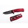 Nóż składany LionSteel SR22A Red Aluminum, Black Sleipner by Molletta (SR22A RB)