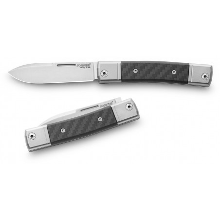 Nóż składany LionSteel bestMAN Carbon Fiber, Drop Blade (BM2 CF)