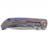 Nóż składany Spartan Blades Harsey Folder ''Babe'' Blue Titanium, Bronze HW, Satin MagnaCut by William W. Harsey (SF5BABE)