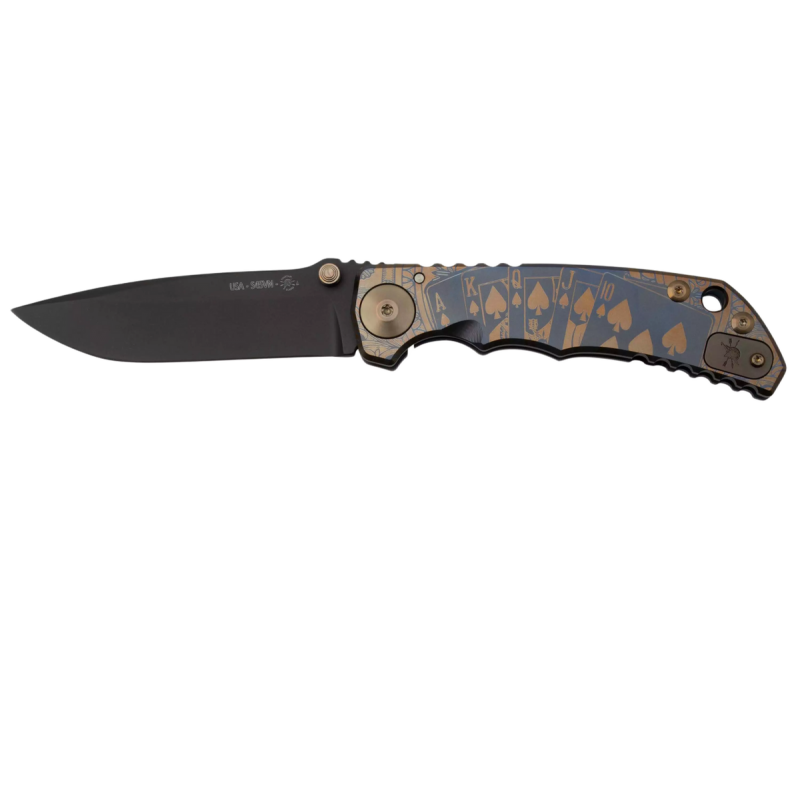 Nóż składany Spartan Blades Harsey Folder ''Royal Flush'' Titanium, Black PVD MagnaCut