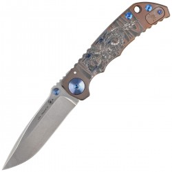 Nóż składany Spartan Blades Harsey Folder ''Dragon'' Bronze Titanium, Stonewashed MagnaCut by William W. Harsey (SF5Dragon)