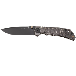 Nóż składany Spartan Blades Harsey Folder ''Spartan Battle'' Titanium, Black PVD MagnaCut