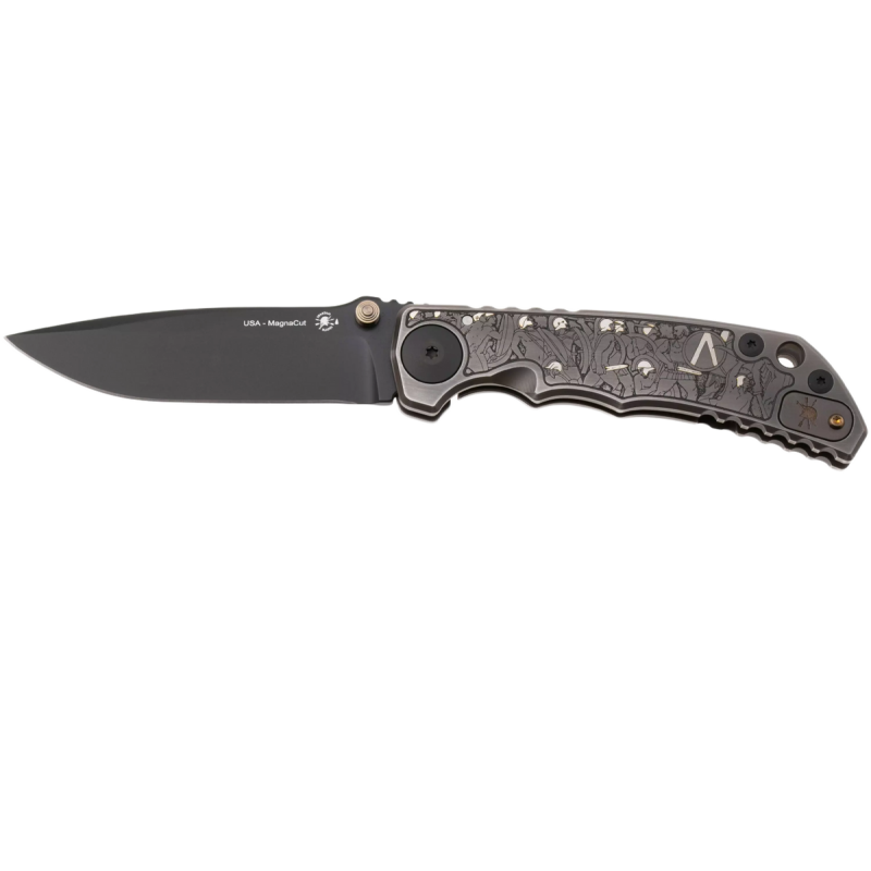 Nóż składany Spartan Blades Harsey Folder ''Spartan Battle'' Titanium, Black PVD MagnaCut