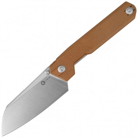 Nóż składany Civivi Hid Brown G10, Satin 14C28N by Ostap Hel (C23008-3)
