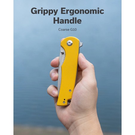 Nóż składany Sencut Praktisk Yellow G10, Satin 9Cr18MoV (S24019-2)