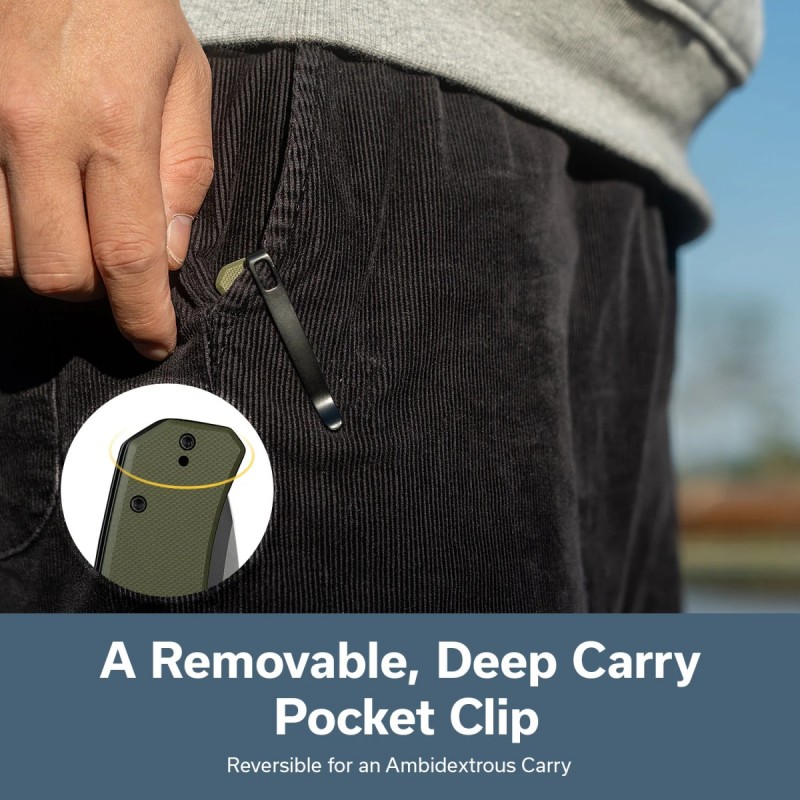 Nóż składany Sencut Skarnax OD Green G10, Black 9Cr18MoV (S24025-2)